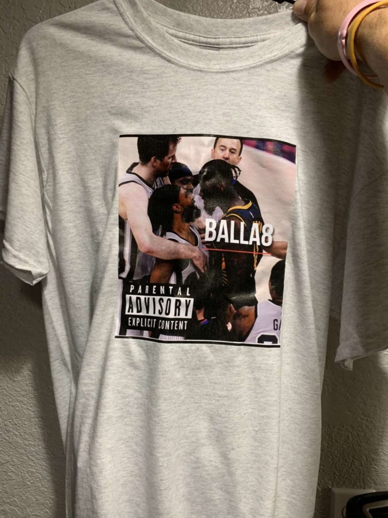 Patty Mills calls fan-made T-shirt showing face-off with JaKarr Sampson ‘epic’ – mySA