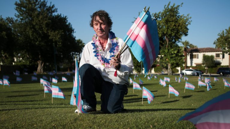 350 Transgender Pride flags placed in Palm Springs, a call for passage of Equality Act – Desert Sun