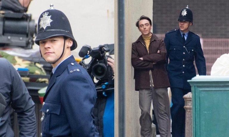 Harry Styles dons full uniform to play gay cop on set of new film My Policeman – Yahoo Eurosport UK