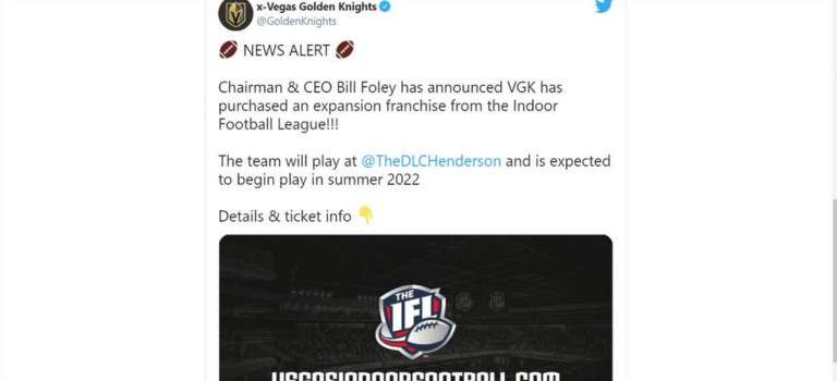 Las Vegas valley gaining another sports franchise: Indoor Football League – Yahoo News