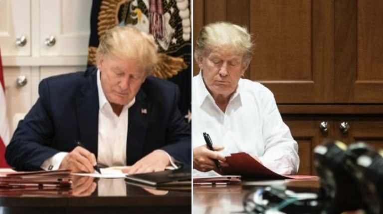 ‘#Staged’ Trends On Twitter As WH Releases Photos Of Trump Signing Blank Piece Of Paper In Hospital – Towleroad