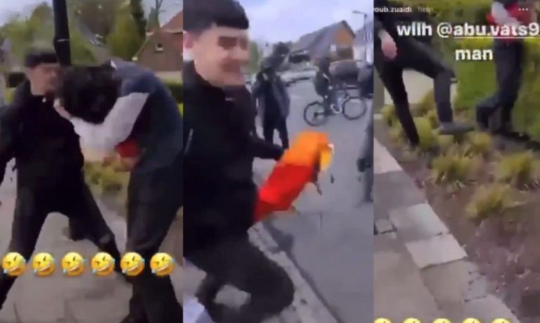 Teens laugh as they beat up a gay boy & vandalize rainbow flag in violent “Gay Day” rampage – LGBTQ Nation