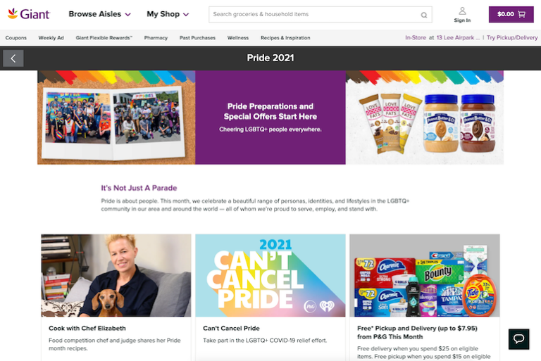 Giant Foods teams with P&G, Kellogg’s in Pride Month promos – Supermarket News