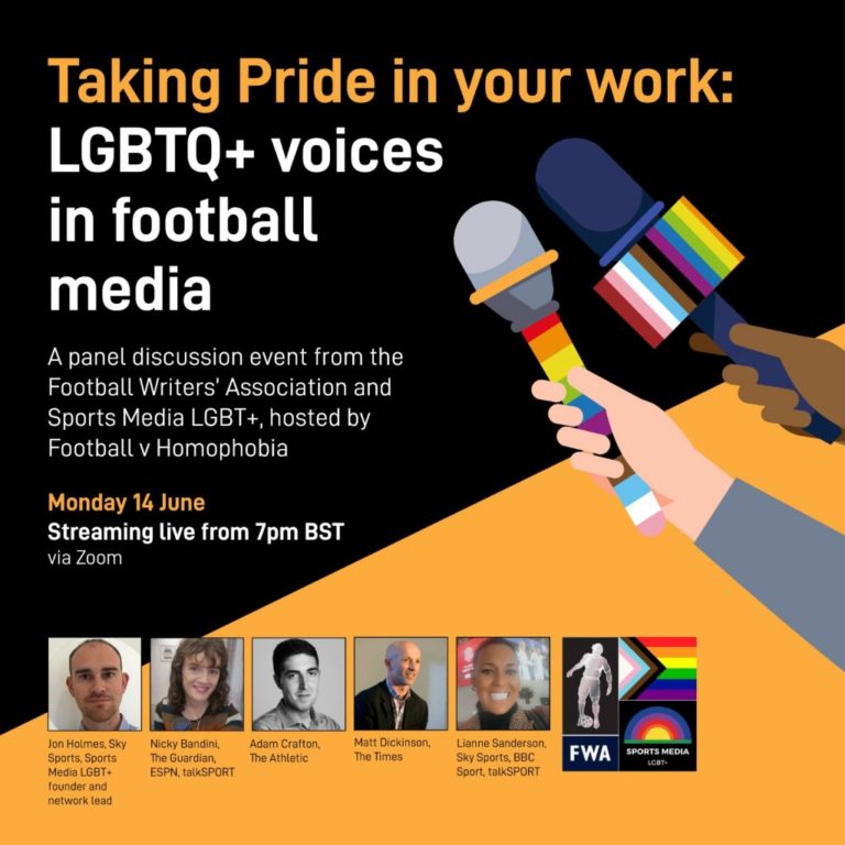 Join our ‘LGBTQ+ Voices in Football Media’ event on Monday evening – Sports Media LGBT+