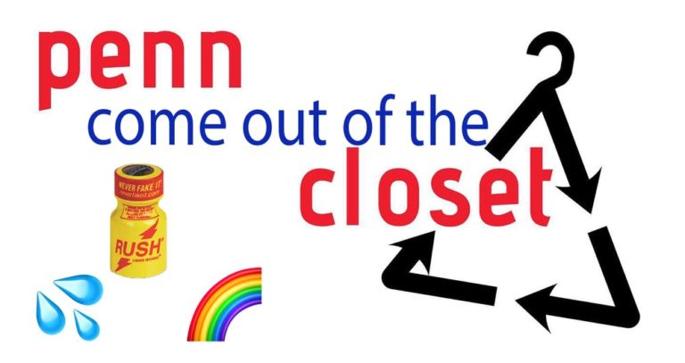 LGBT Win! Penn Closet Rebrands as “Penn Come Out of the Closet” – Under the Button