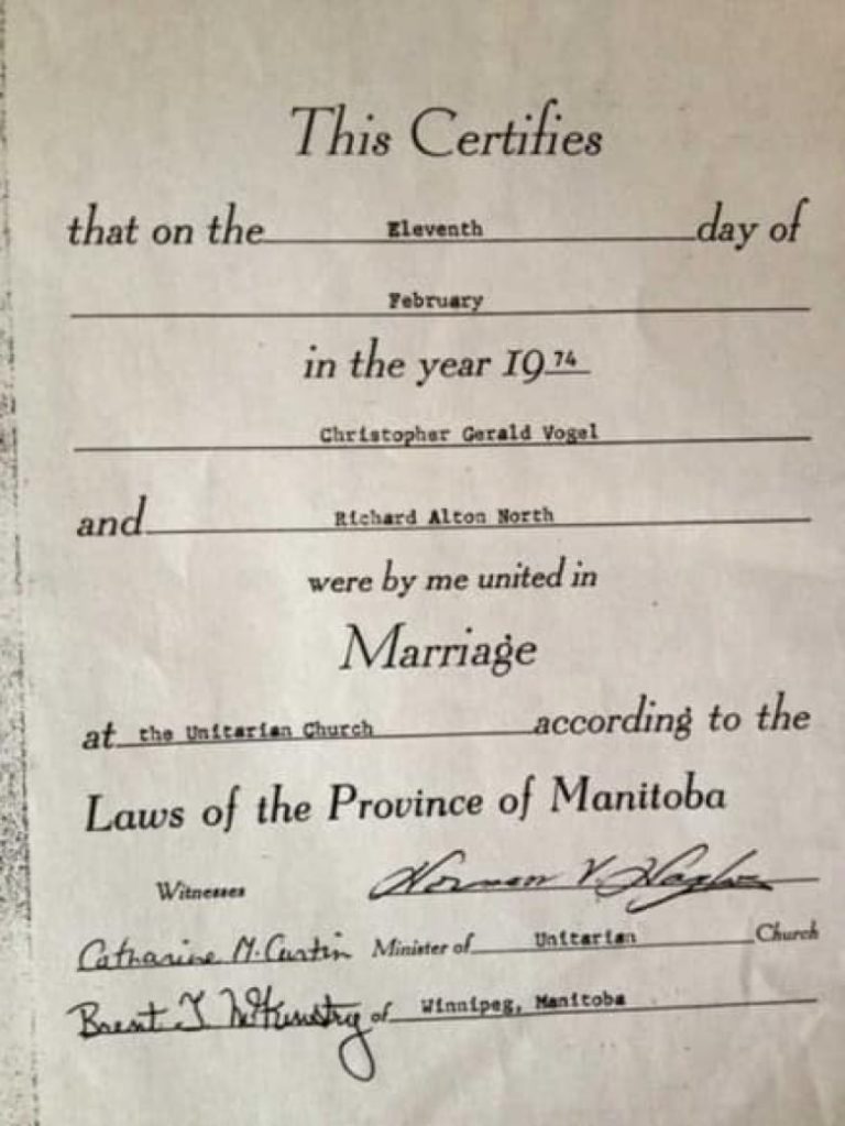 Manitoba gay couple lose fight to have 1974 marriage validated – CBC.ca