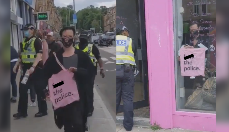 Officers attempt to storm a gay café to seize “f*ck the police” merch. It backfires. – LGBTQ Nation