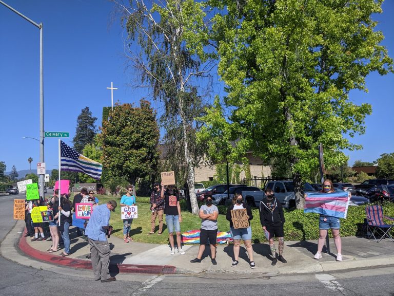 San Jose church that defied coronavirus orders draws protest by hosting anti-gay leader – San Francisco Chronicle